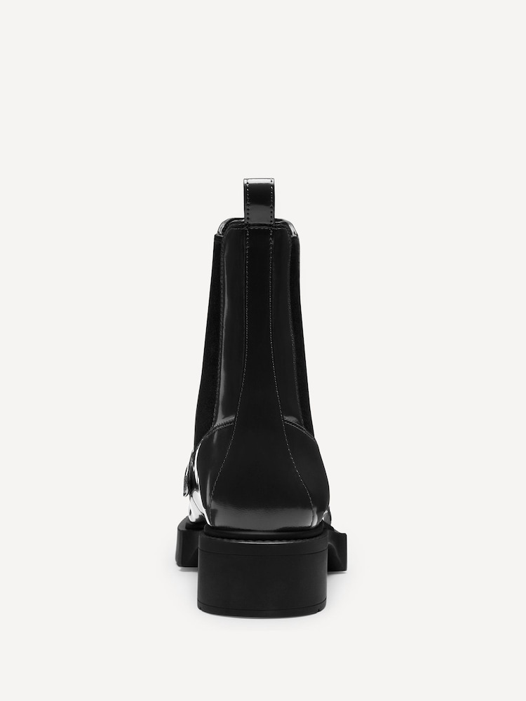 COACH Black Louisa Leather Boots - Image 4 of 5