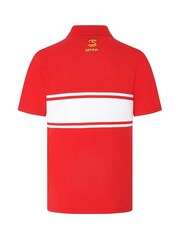 Fanatics Red F1 Ayrton Senna Legacy Patchwork Polo Shirt - Image 3 of 3