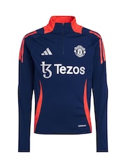 adidas Blue Kids Manchester United Training Top - Image 3 of 3
