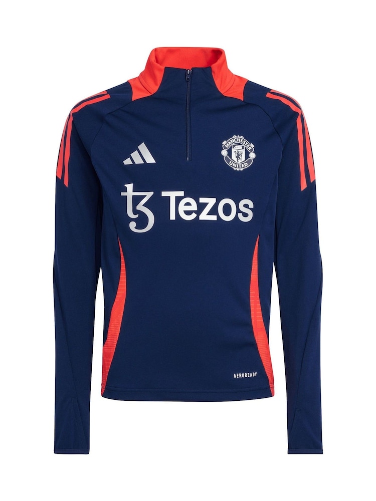 adidas Blue Kids Manchester United Training Top - Image 3 of 3