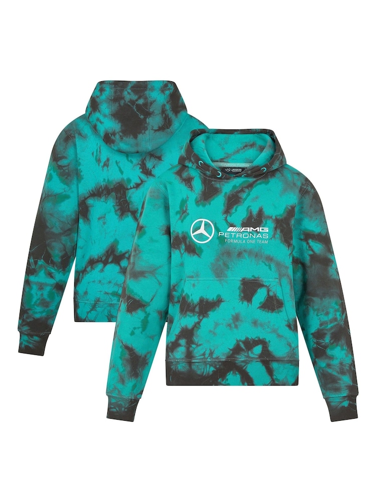 Fanatics Green F1 Mercedes AMG Petronas Tie Dye Hoodie - Image 1 of 3