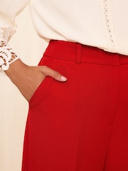 Love & Roses Red High Waist Wide Leg Tailored Trousers - Image 3 of 4