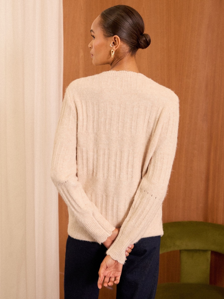 Love & Roses Ivory Lace Jumper - Image 4 of 4