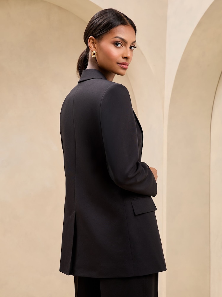 Negro - Americana de corte sartorial larga y holgada de Lipsy - Imagen 4 de 4