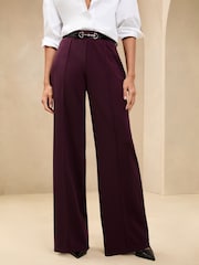 Lipsy Red Petite High Waist Wide Leg Tailored Trousers - Image 2 of 4