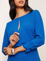 Friends Like These Blue Batwing Tailored Midi Dress - Image 2 of 4