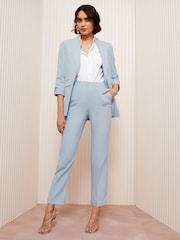 Friends Like These Blue Tailored Tapered Ankle Grazer Trousers - Image 2 of 4