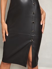 Lipsy Black V-Neck Midi Dress - Image 4 of 4