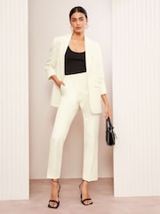 Friends Like These White Tailored Tapered Ankle Grazer Trousers - Image 2 of 4
