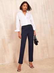 marine - Friends Like These habillé Tapered Ankle Grazer Pantalons - Image 2 of 4