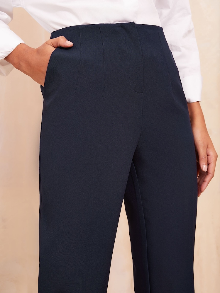 marine - Friends Like These habillé Tapered Ankle Grazer Pantalons - Image 3 of 4