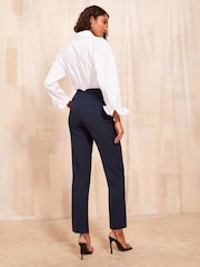 marine - Friends Like These habillé Tapered Ankle Grazer Pantalons - Image 4 of 4