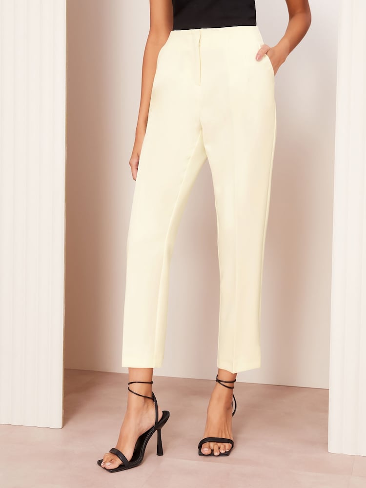 Friends Like These White Petite Tailored Tapered Ankle Grazer Trousers - Image 1 of 4