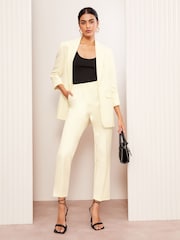 Friends Like These White Petite Tailored Tapered Ankle Grazer Trousers - Image 2 of 4
