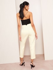 Friends Like These White Petite Tailored Tapered Ankle Grazer Trousers - Image 4 of 4