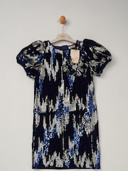 Miss Sequin Shift Dress and Matching Scrunchie Outfit Set - Image 2 of 2