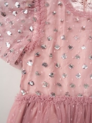 Miss Cluster Sequin Waterfall Dress - Image 2 of 2