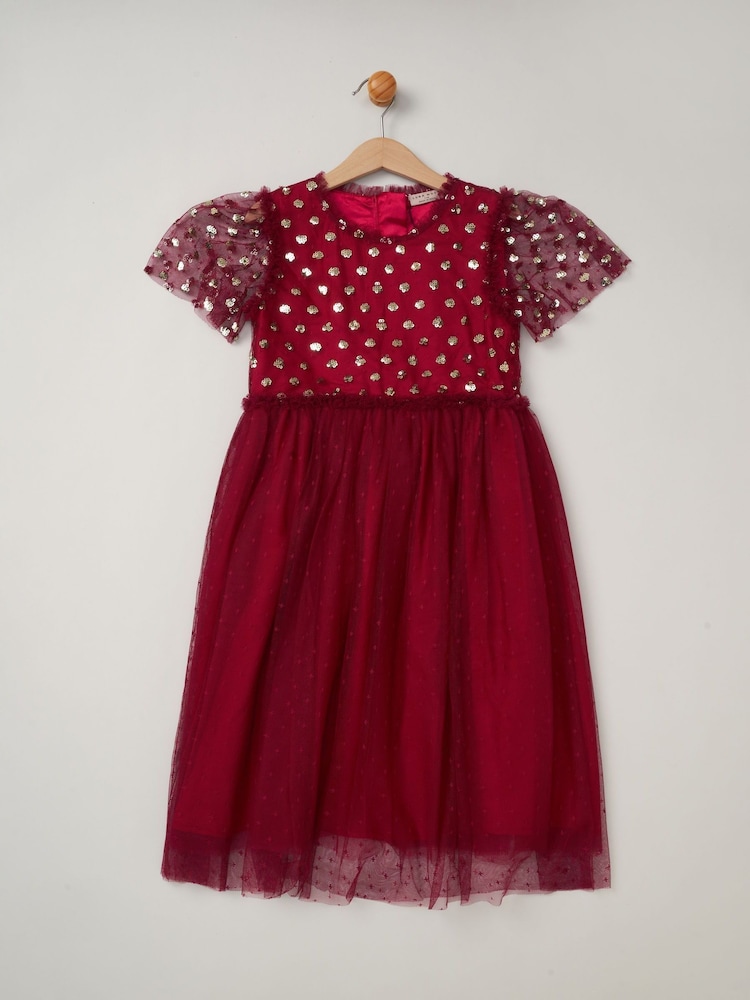 Miss Cluster Sequin Waterfall Dress - Image 1 of 2
