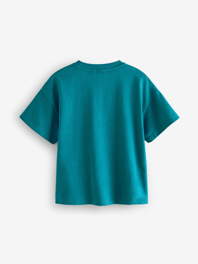 Baker by Ted Baker Green Graphic Print 100% Cotton T-Shirt - Imagen 2 de 5 Baker by Ted Baker Green Graphic Print 100% Cotton T-Shirt - Imagen 2 de 5