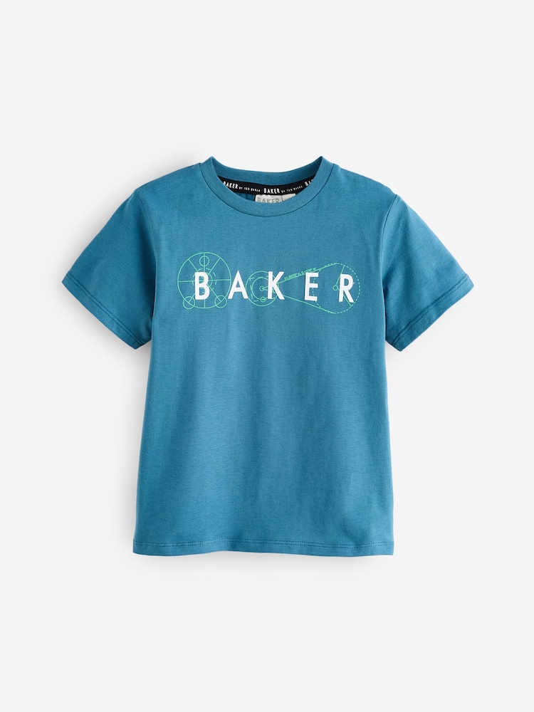 تيشرت قطن 100% مزين برسمة من Baker By Ted Baker - صورة 1 من 3