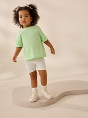 Green 100% Cotton Daisy Short Sleeve T-Shirt (3mths-7yrs) - Image 2 of 7