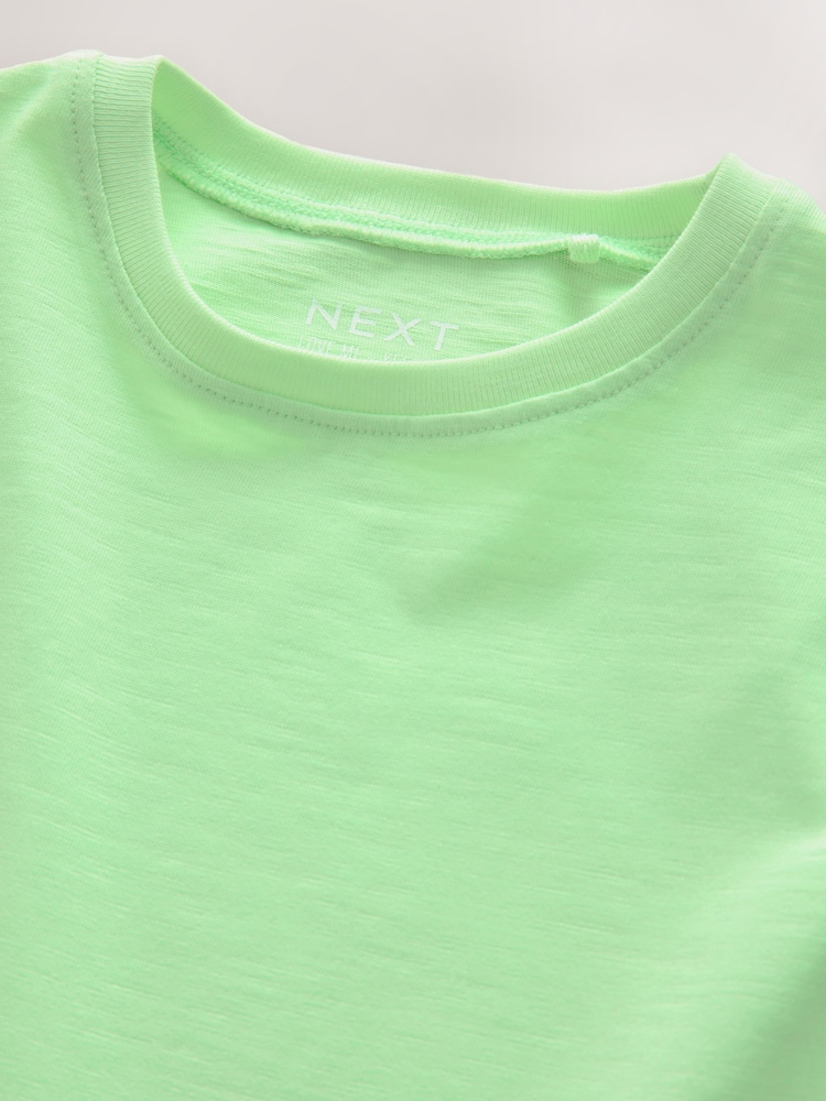 Green 100% Cotton Daisy Short Sleeve T-Shirt (3mths-7yrs) - Image 6 of 7