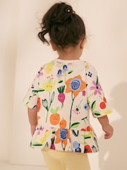 Bright Fruit Character - 100% katoenen peplum T-shirt met korte mouwen (3mnd -7jr) - Image 2 of 8