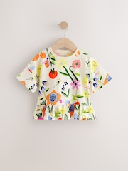 Bright Fruit Character - 100% katoenen peplum T-shirt met korte mouwen (3mnd -7jr) - Image 5 of 8