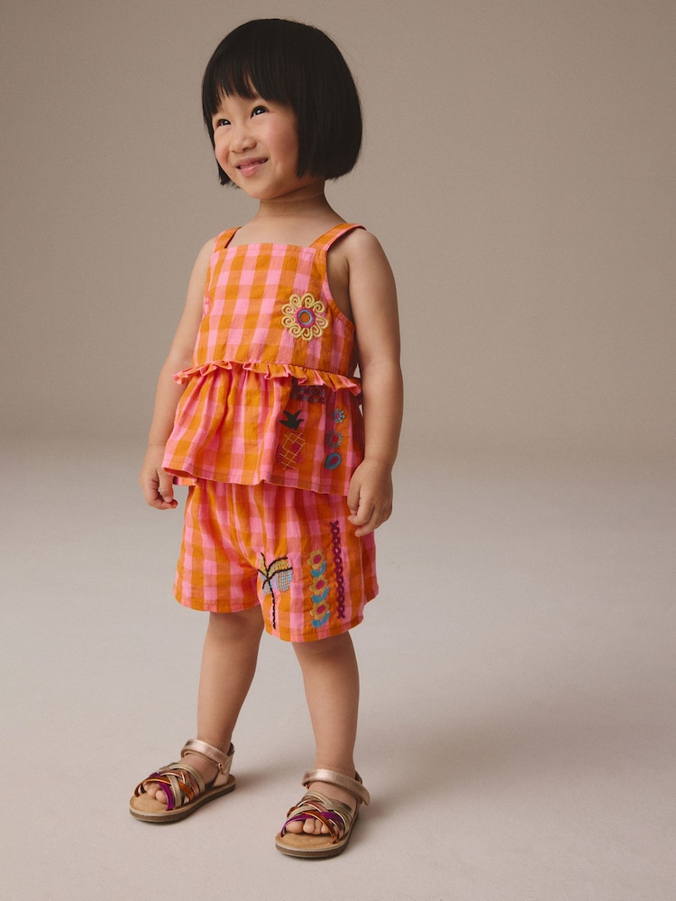 Multi 100% Cotton Top and Shorts Set (3mths-7yrs) - Image 1 of 9