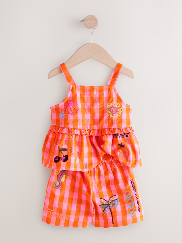 Multi 100% Cotton Top and Shorts Set (3mths-7yrs) - Image 6 of 9