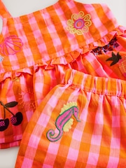 Multi 100% Cotton Top and Shorts Set (3mths-7yrs) - Image 8 of 9