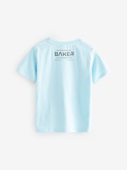 Baker by Ted Baker Blue Graphic 100% Cotton T-Shirt - Image 2 of 4