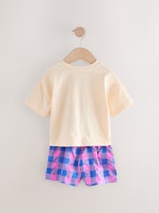 Purple T-Shirt and Short Set (3mths-7yrs) - Image 3 of 5
