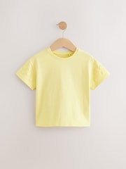 Yellow 100% Cotton Daisy Short Sleeve T-Shirt (3mths-7yrs) - Image 5 of 8