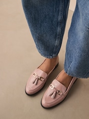 Rose Pink Forever Comfort® Patent Tassel Hardware Detail Slim Loafers - Image 4 of 9