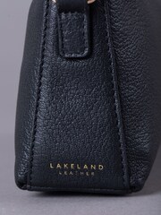 Lakeland Leather Black Esthwaite Cross Body Bag - Image 3 of 5