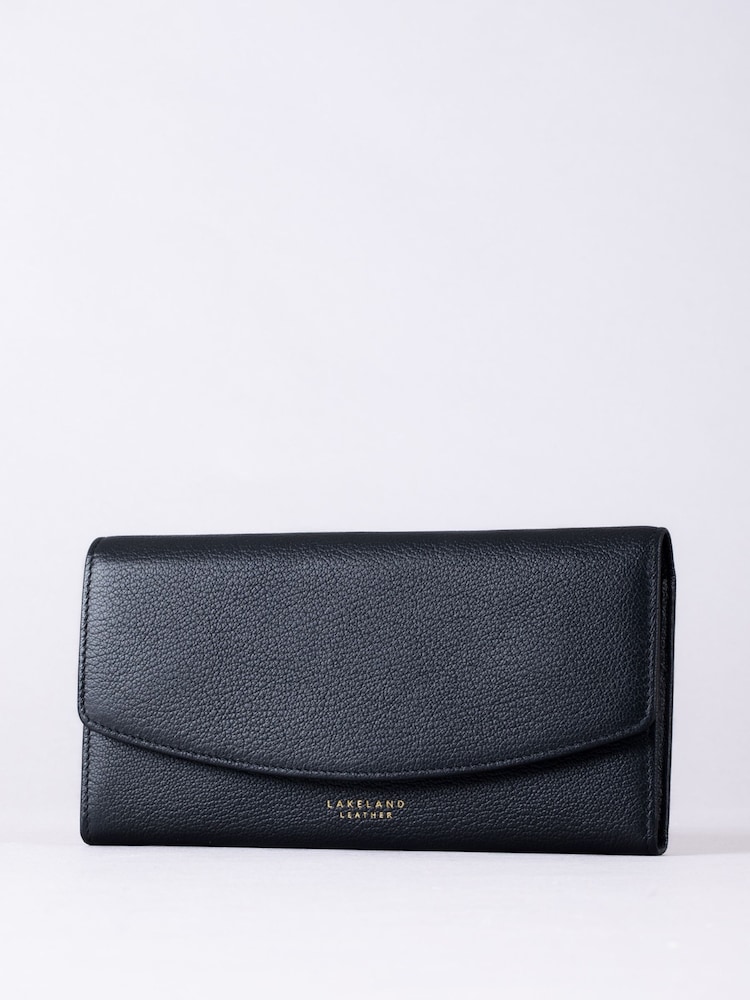 Lakeland Leather Black Esthwaite Flapover Purse - Image 1 of 4 Lakeland Leather Black Esthwaite Flapover Purse - Image 1 of 4