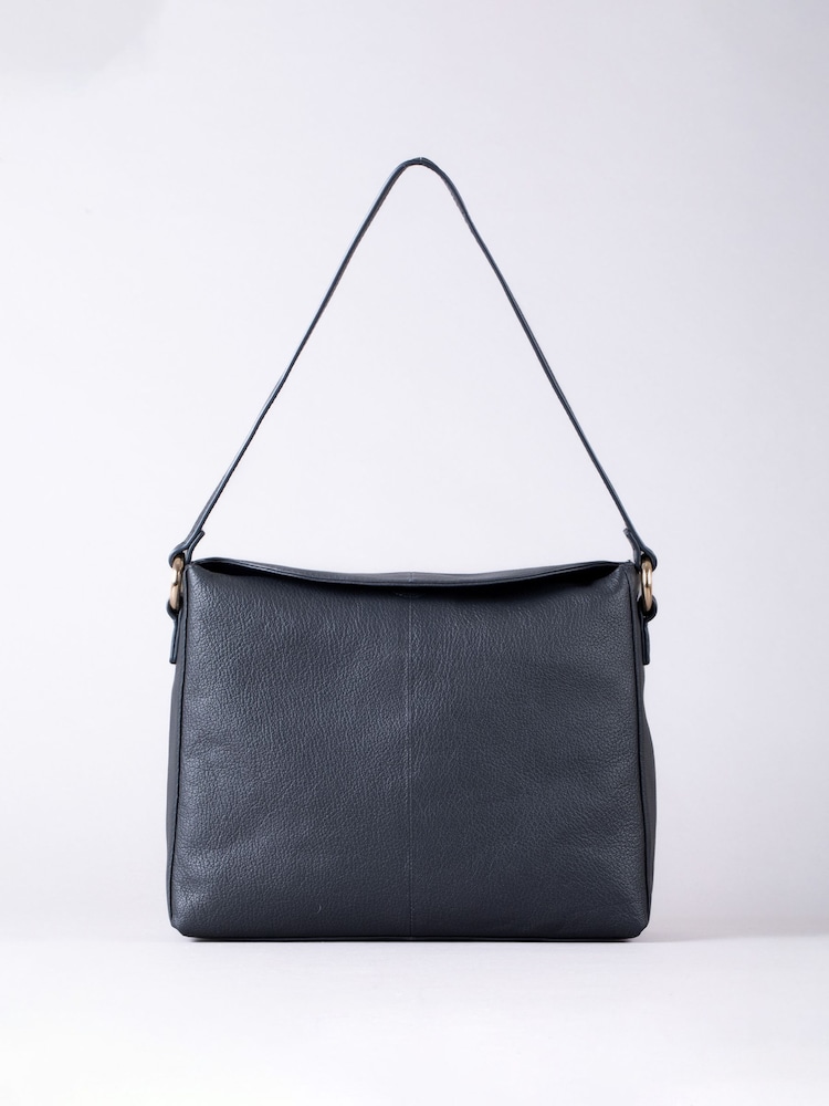 Lakeland Leather Blue Esthwaite Shoulder Bag - Image 2 of 6