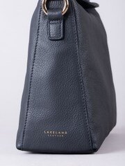 Lakeland Leather Blue Esthwaite Shoulder Bag - Image 3 of 6