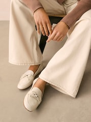 Bone Forever Comfort® Round Toe Patent Bow Detail Loafer Ballet Shoes - Image 2 of 9