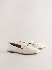 Bone Forever Comfort® Round Toe Patent Bow Detail Loafer Ballet Shoes - Image 5 of 9