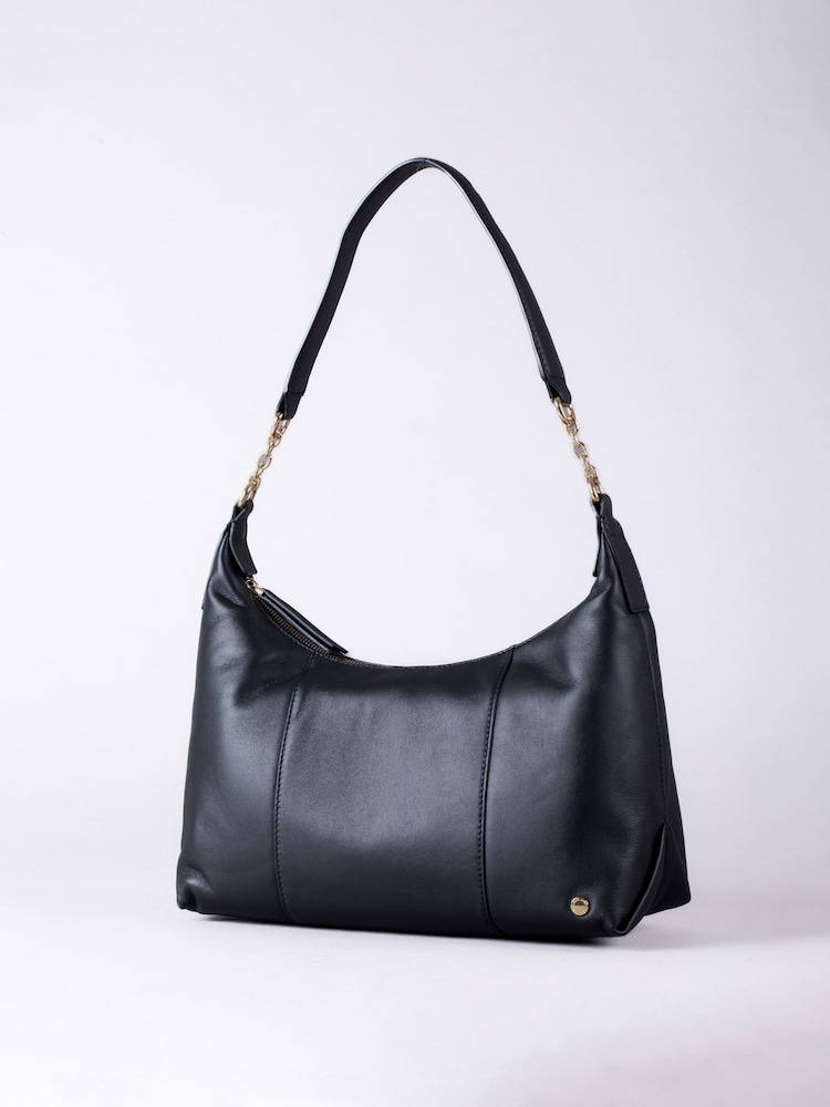 Lakeland Leather Black Levens Shoulder Bag - Image 1 of 6