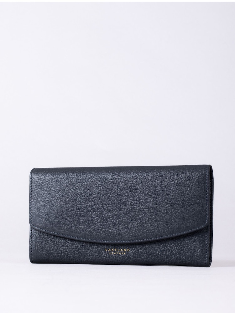 Lakeland Leather Blue Esthwaite Flapover Purse - Image 1 of 4