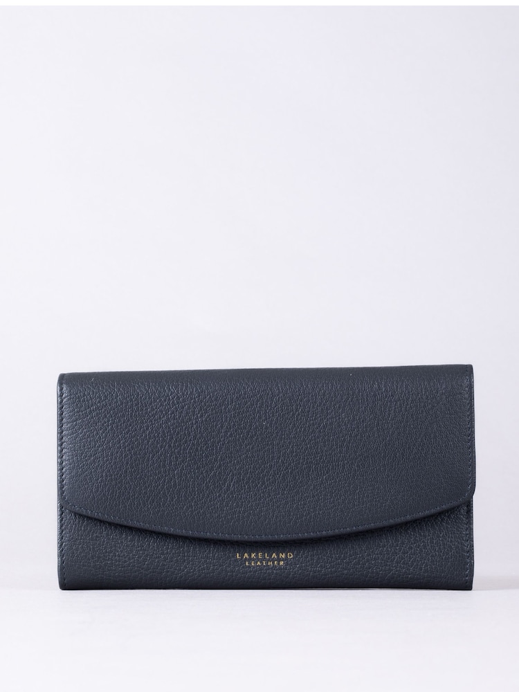 Lakeland Leather Blue Esthwaite Flapover Purse - Image 2 of 4