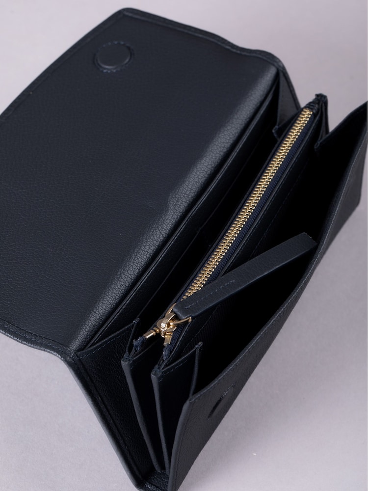 Lakeland Leather Blue Esthwaite Flapover Purse - Image 4 of 4