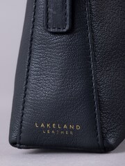 Lakeland Leather Blue Esthwaite Cross Body Bag - Image 3 of 5
