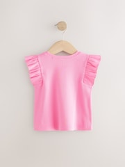 Pink Frill Shoulder Ribbed Vest (3mths-7yrs) - Image 5 of 7