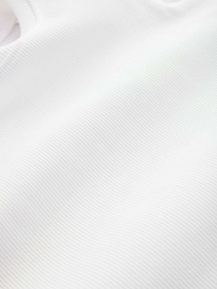 Ecru Frill Shoulder Ribbed Vest (3mths-7yrs) - Image 6 of 7
