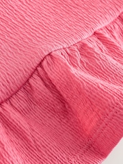 Coral Pink Peplum Textured Vest (3mths-7yrs) - Image 7 of 8