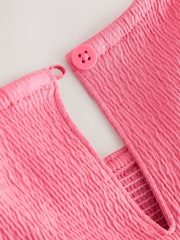 Coral Pink Peplum Textured Vest (3mths-7yrs) - Image 8 of 8